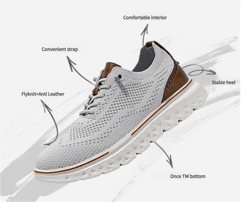 🔥Last Sale🔥 Men's Hands Free Slip On Oxford Shoes